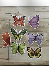 BUTTERFLIES Butterfly Stickers Vinyl Waterproof PVC Luggage Laptop Decals Lot