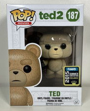 Ted 2 #187 Ted with Remote Flocked Funko Pop! SDCC 2015 Vaulted Near Mint Rare