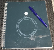 Used Rocketbook Wave Smart Notebook Includes Erasable Pilot FriXion Point Pen