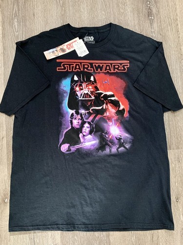 NWT Star Wars Men's T shirt Luke Skywalker Family Portrait VFIFTHSUN Size XL  - Afbeelding 1 van 6