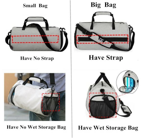 Bolsa de Gimnasio Entrenamiento Para Hombre De Viaje Deportes Multifunción