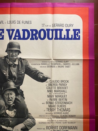 Affiche LA GRANDE VADROUILLE Bourvil LOUIS DE FUNES Gérard Oury 120x160cm 1966 - Photo 3/6
