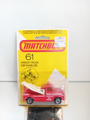 Matchbox Superfast No 61 Wreck Truck Radio Dispatches On Blister