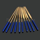 10Pc 3 x 140mm Titanium Diamond Coating Needle File Set Metal Working ...