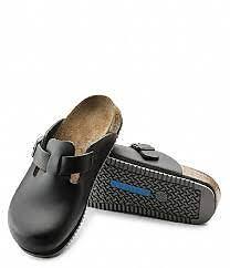 Birkenstock boston 60196 black sabot donna suola antiscivolo