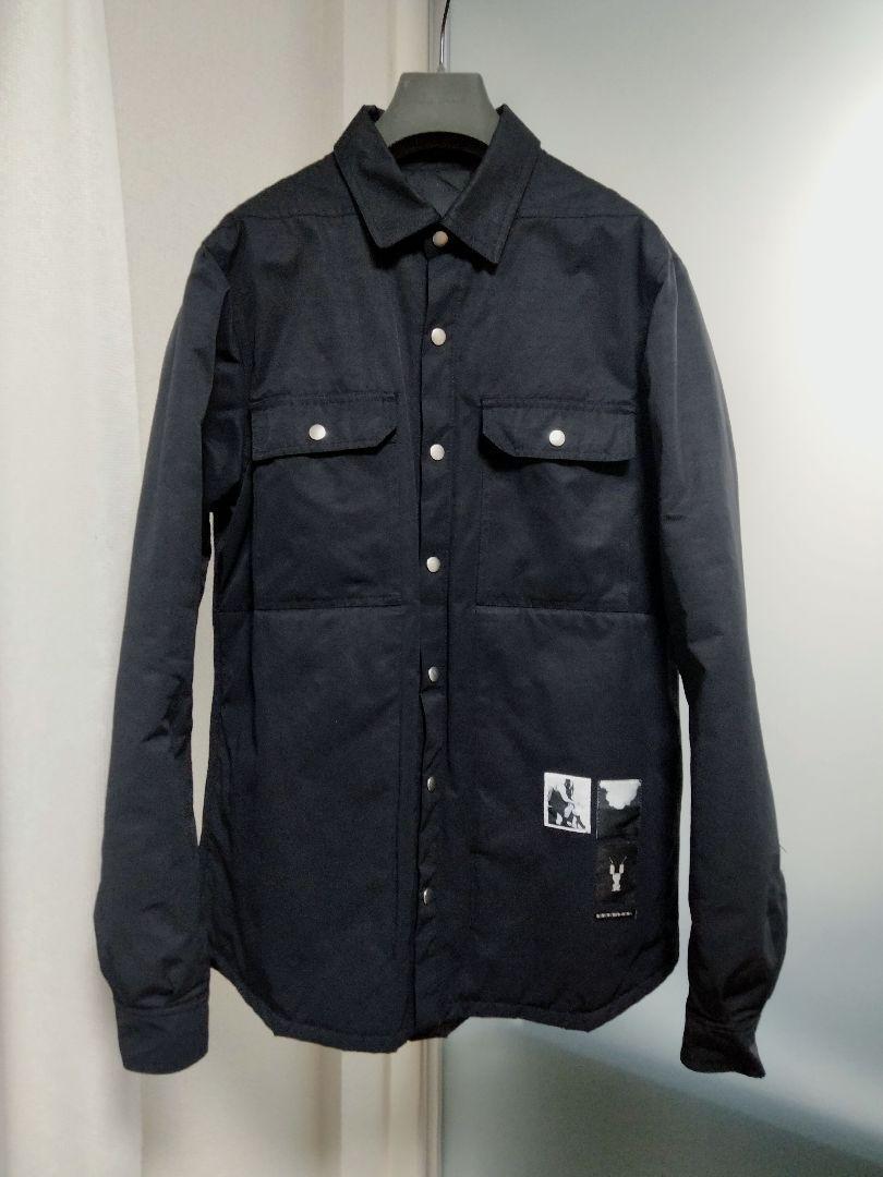 Rick Owens DRKSHDW Outer Shirt Jacket Blouson Men US M Black Batting From Japan