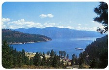 Postcard Garfield Bay Lake Pend Oreille Ross Hall Studio # 45032