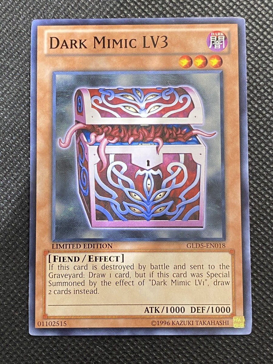YuGiOh! - Dark Mimic LV3 GLD5-EN018 Common Limited Edition Near