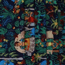 5 Yard Hand Block Print Handmade Cotton Indian Natural Sanganeri Print Fabric