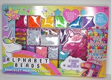 NEW IN BOX JUST MY STYLE ALPHABET BEADS BRACELET MAKING STUDIO 3000 BEADS SET