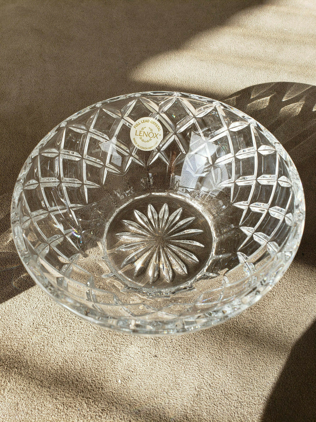Lenox Crystal Diamond Bowl Small. European fulllead crystal 4.75 inch
