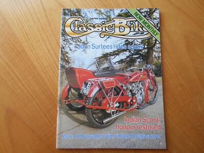 Classic Bike Magazine - July 1981 - John Surtees / Indian Scout / Ambassador