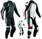Leather Suit Motorcycle Track Protections CE Approved Full Titanium Inserts A-Pro