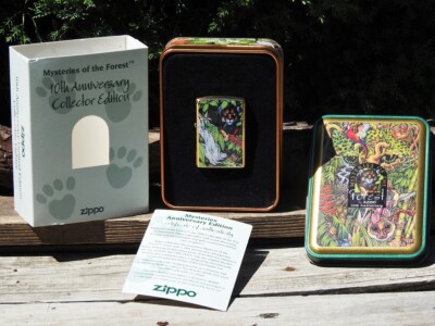 Zippo Lighter Mysteries of the Forest 10th Anniversary - Jaguar at