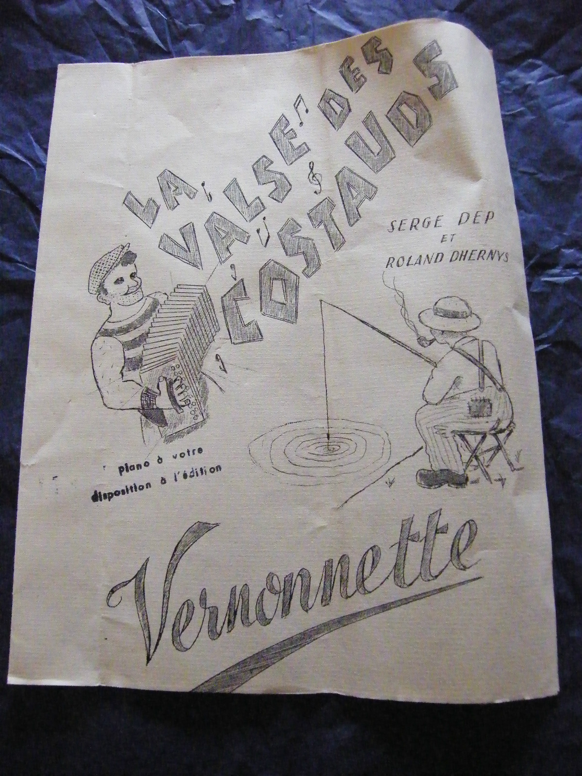 Partition La Valse Des Costauds Serge Dep Roland Dhernys Vernonnette