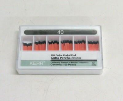 NOS! EXPIRED (100) KERR GUTTA PERCHA POINTS, 40