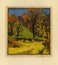 Road of a Morning : 1917 : Gustave Baumann : Archival Art Print