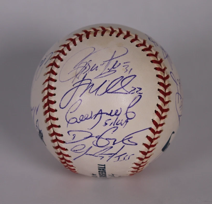 ¡Béisbol autografiado firmado por el equipo de los Filis de Filadelfia 2001! AMCo LOA! 18629 Foto 4 de 4