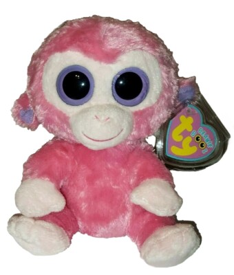 Ty Beanie Boos - RAZBERRY the Monkey 6'' NEW MWMTs Plush Stuffed Animal Toy