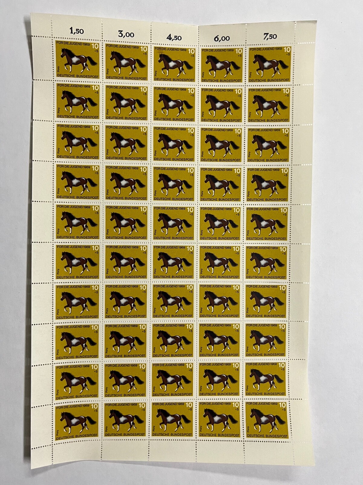 BUND BRD 50 arco 578** cavalli razze equitazione pony animali