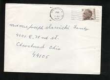 Clearwater, Florida--Franklin D Roosevelt--1969 Machine Cancel Cover