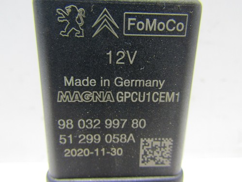 PEUGEOT RIFTER HORIZON 2018-21 GLOW PLUG RELAY (1.5l 16v Diesel DV5RC)    O1775 - Picture 2 of 8