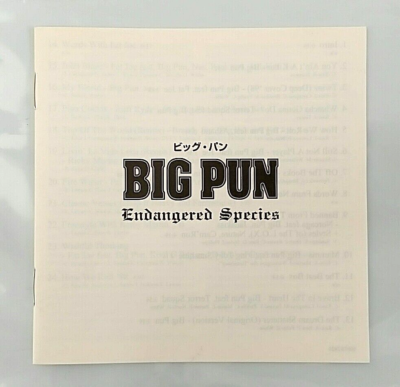 CD) Big Pun – Endangered Species, SRCS 2420, Album, Insert, Rare