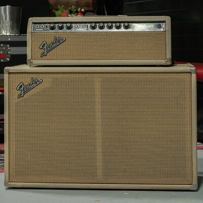 1963 Transition Period Fender Bandmaster Blonde Tolex Blackface