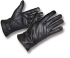 GERMAN BLACK LEATHER LUFTWAFFE GLOVES [25031]