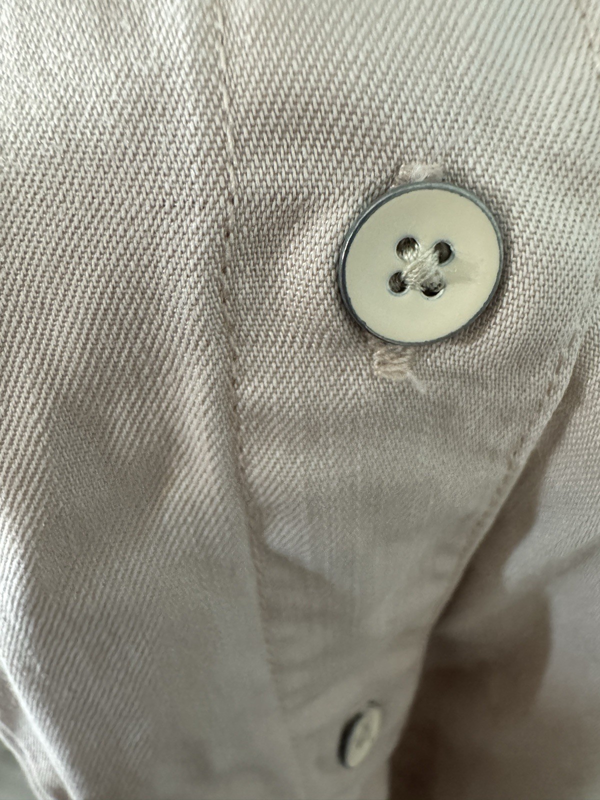 Old Navy Light Pink Collared Button Up Shirt, Med… - image 6