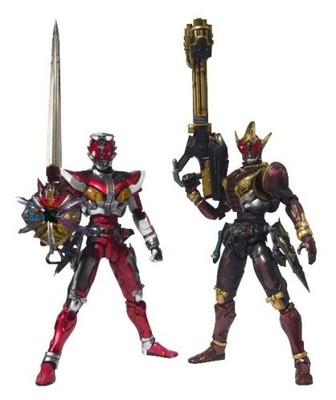 S.I.C. VOL.45 Kamen Rider Den-O Liner Form & Zeronos Zero Form Painted Figure