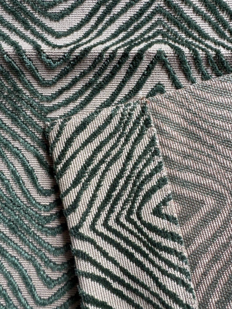 Lee Jofa Awash Velvet Forest Designer Fabric Remnant 24x24"