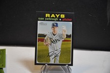 2020 Topps Heritage baseball cards #267 Ryan Yarbrough tampa bay rays  mlb