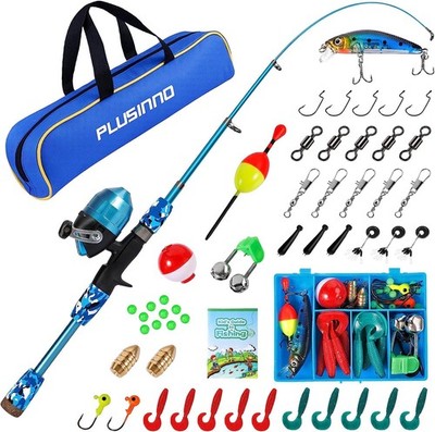 5ft fishing pole Zebco Z-Cast Spinning Rod Bumblebee Spinning Combo is built to feel balanced 5ft Telescopic Fishing Rod with