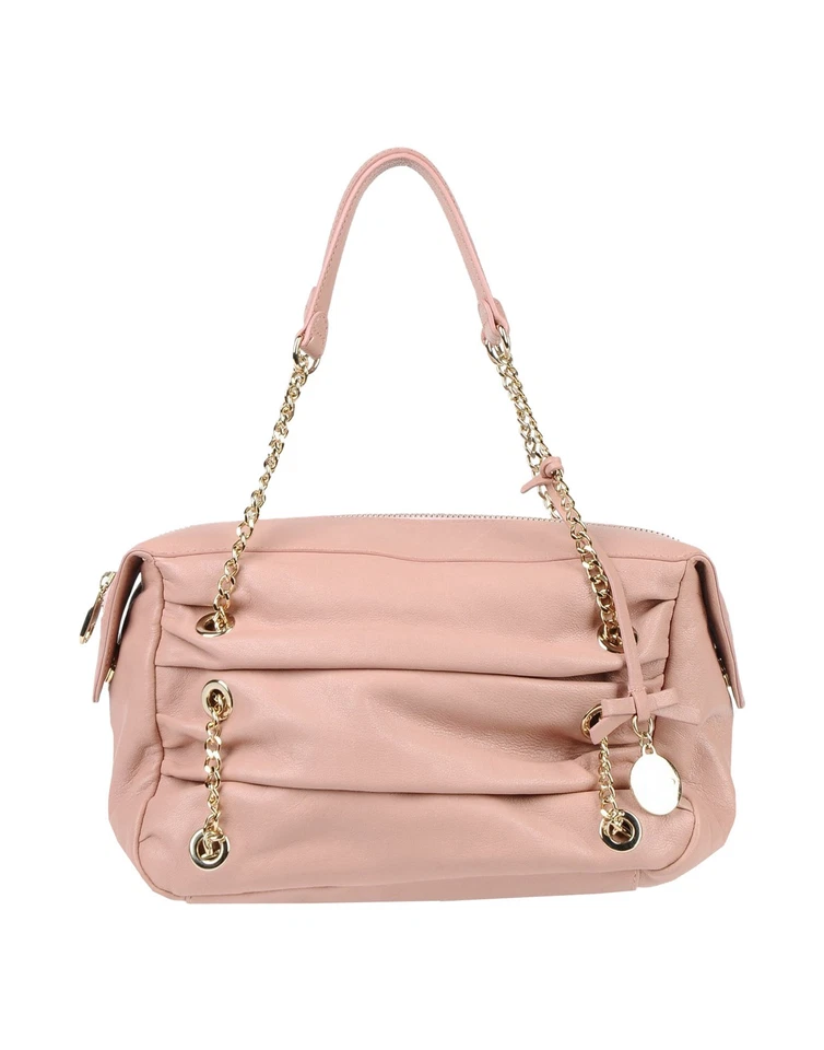 RRP€478 RED VALENTINO Leather Tote Bag Logo Chain Handles Zipped Made in Italy - Image 2 of 4