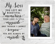 Memorial Gift for Loss of Son- Memorial Picture Frames - Sympathy Gifts, Bereave