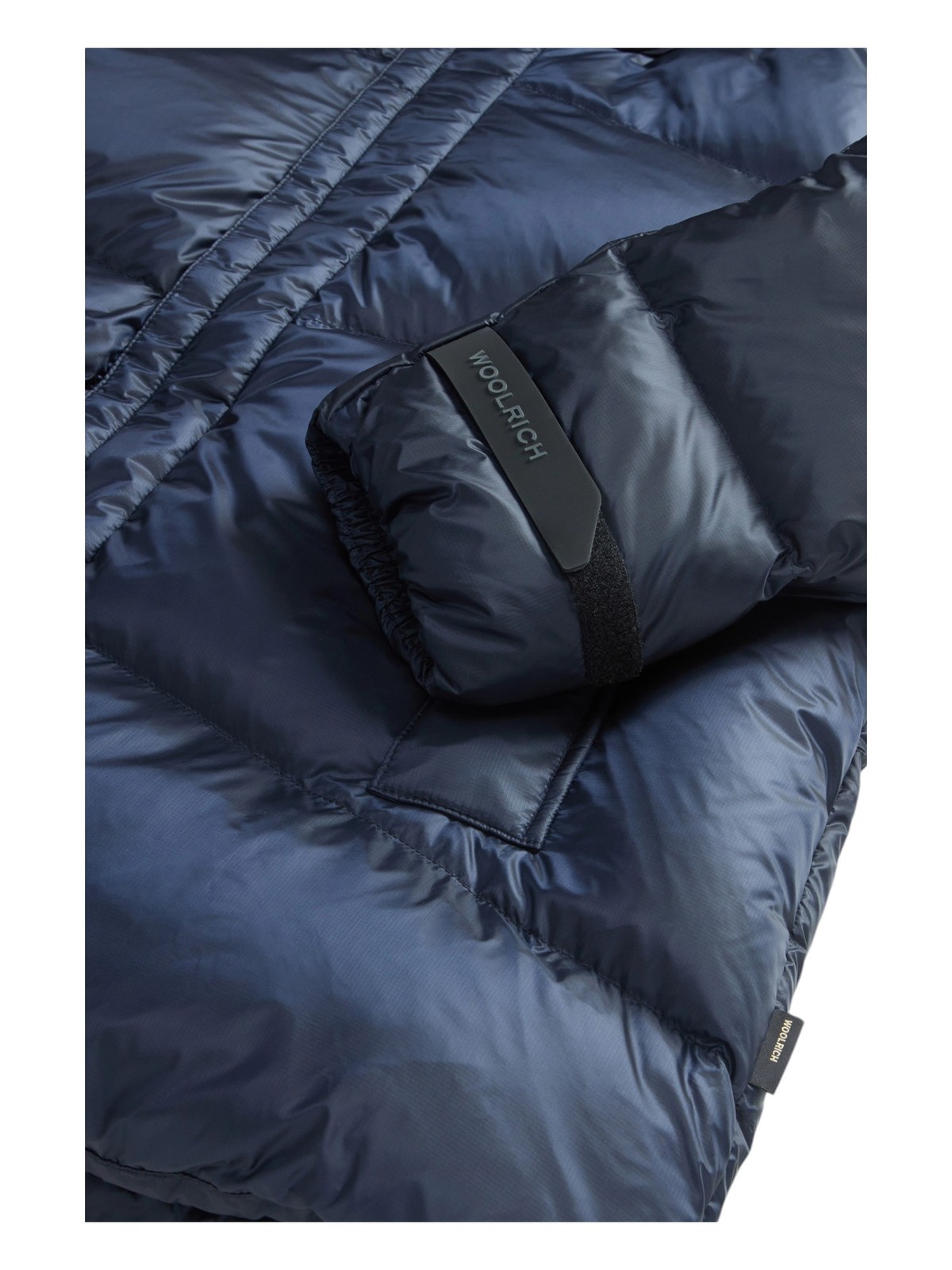 Woolrich Men's Navy blue Down jacket with hood Size M-L image 7