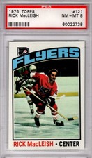 1976 Topps Rick MacLeish PSA 8 NM-Mt # 121