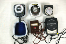 5x lot Light Exposure Meters - Soligor Gossen Caltemp Polaroid Walz Read 
