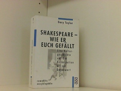 Shakespeare, wie er euch gefällt Taylor, Gary: