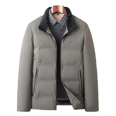 2026 New Winter Parkas Men Thicken Casual Outwear Soft Collar Slim Fit Outwear W