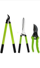 Garden Tools Set Gardening Care Kit Set of 3 Bypass Shear Loppers Secateurs