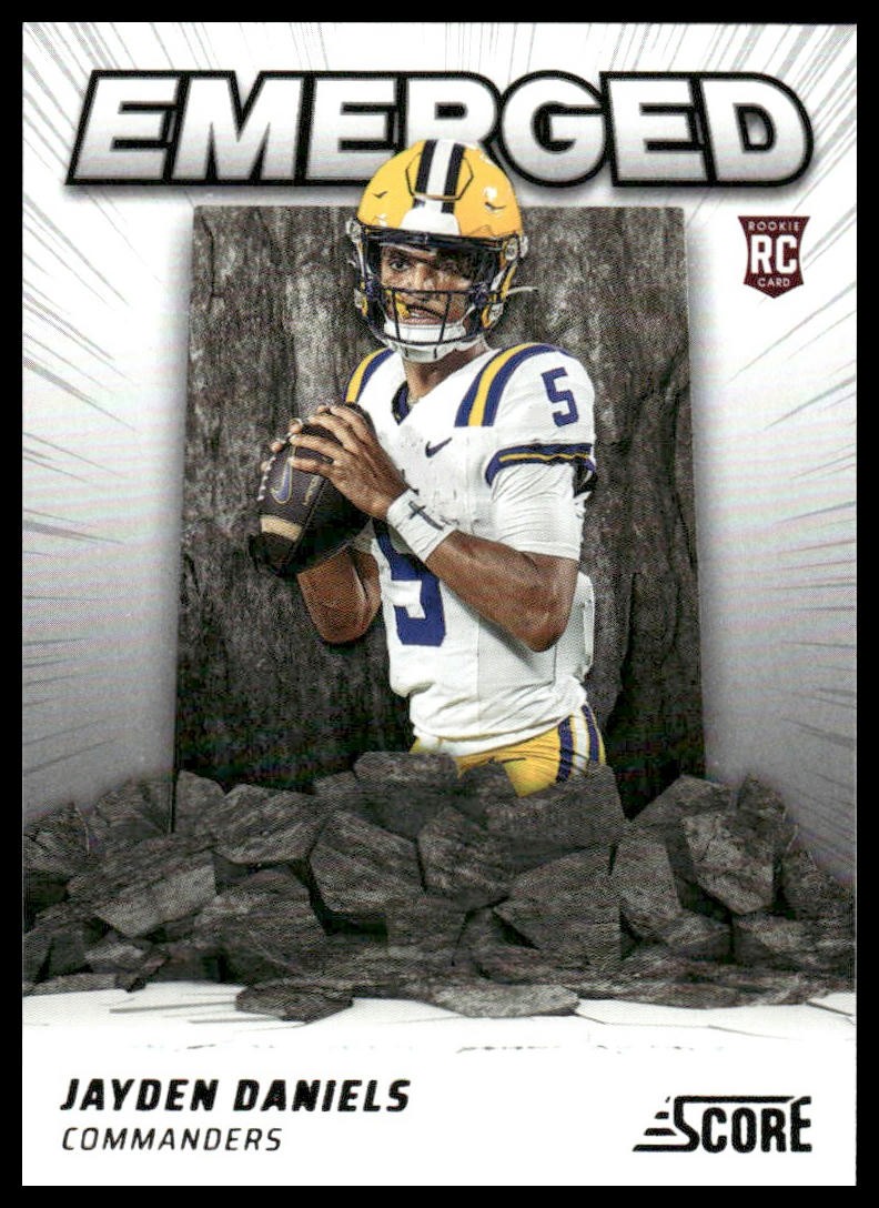 2024 Score #EM-JDS Jayden Daniels Rookie Emerged Washington Commanders