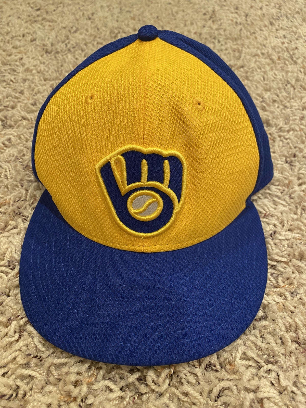 Milwaukee Brewers New Era 59Fifty Hat Sz 7 1/8