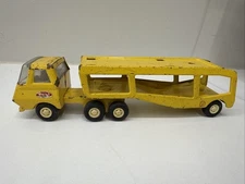 Vintage Mini Tonka Yellow Vehicle Hauler Pressed Steele
