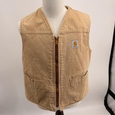 Carhartt Tan Canvas Vest Workwear