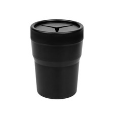 Car Change Holder with Lid, Leakproof Plastic Auto Coin Storage Box Cup Holder