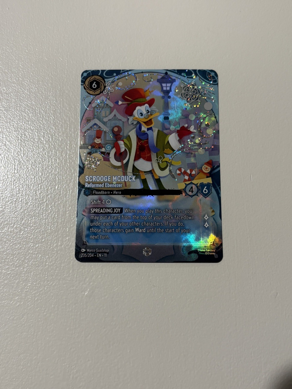 Scrooge McDuck: Reformed Ebenezer 235/204 - Disney Lorcana Winterspell Enchanted