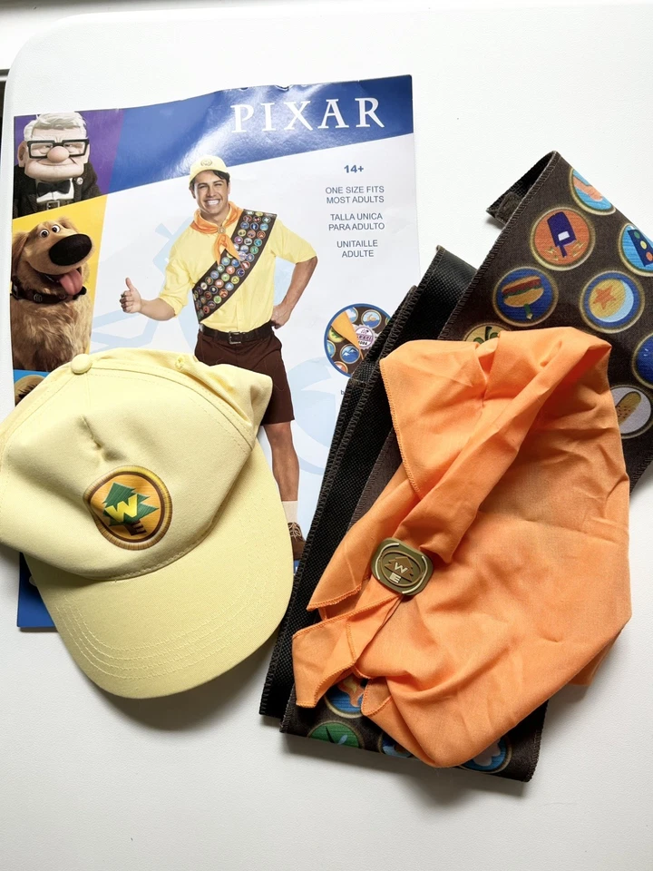 Disfraz Disney Up RUSSELL Kit de Accesorios para Adultos Disfraz de Halloween Juegos con disfraces NUEVO ✨ Foto 3 de 4