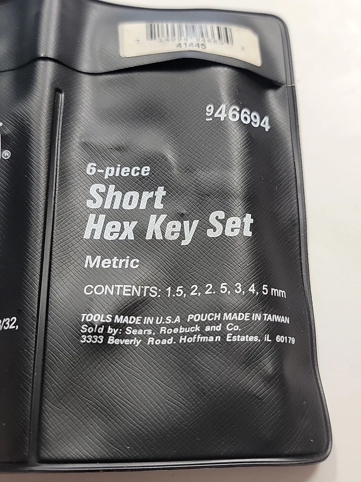 Craftsman 12 Pc Short Hex Key Set Standard and Metric - Image 3 of 4